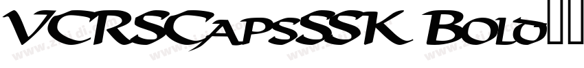 VCRSCapsSSK Bold字体转换
